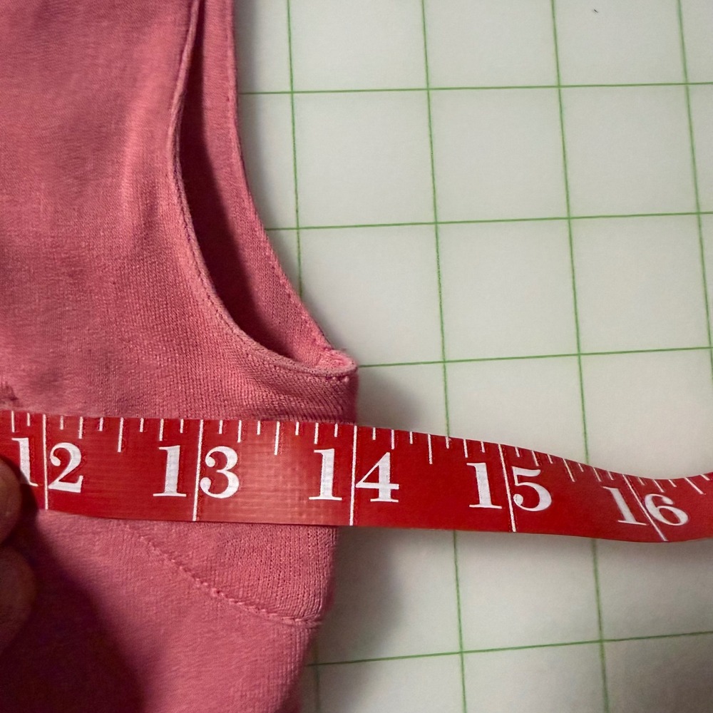 Y2K Classiques Center Silk Pink Ruched Tank Top Square neck Womens XS fairy - Picture 7 of 9